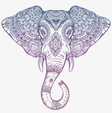 Clipart png included for personal & commercial use. Free Png Download Tribal Elephant Head Outline Png Indian Elephant Head Drawing Free Transparent Png Download Pngkey