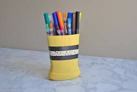 First open the bottle and drink all the water. How To Make An Upcycled Pen Holder Sparkles Of Sunshine