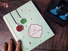 Homemade greeting card making supplies all beginners need. How To Make Quilled Christmas Card Diy Christmas Greeting Cards Aaichi Savali