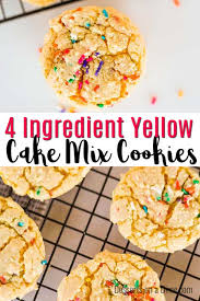 Swiss miss hot cocoa flavored boxed cake mix and hot cocoa frosting. Yellow Cake Mix Cookies Only 4 Ingredients For Amazing Cookies