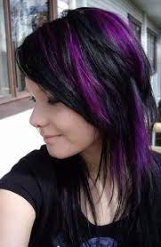 Black Hair Purple Peekaboo Hair Colors Ideas Peekaboo Hair Purple Peekaboo Hair Hair Styles