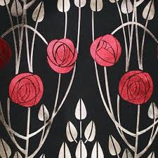 Black And Gold Art Deco Curtains Art Deco Art Nouveau Dark Brown Flat Weave Curtain And Upholstery Fabric Art Deco Flowers Art Deco Fabric Art Nouveau Design Pattern