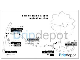 How To Make A Tree Watering Ring Irrigation Drip Irrigation Watering