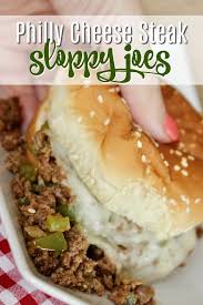 Print this easy philly cheesesteak sloppy joe recipe below: These Philly Cheese Steak Sloppy Joes Are So Dang Good Way Better Than Sloppy Joes With The Canned Filler I Sloppy Joe Recipe Easy Loose Meat Sandwiches Food