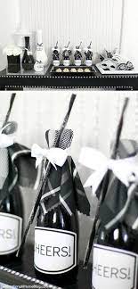 Balloons are a cheap and easy way to decorate, choose black and white ones, add ribbon and bows in the same colors. Black And White Dinner Party Celebrations At Home