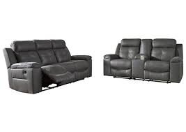 Crafted in daring and glossy traces and curves, this rocker recliner and movement couch set encompasses a. Jesolo Dark Gray Reclining Sofa Loveseat Nick S Furniture Sugar Grove Il