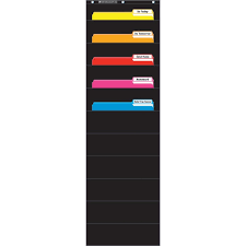 File Organizer Black Pocket Chart