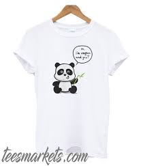 Tshirt With A Small Little Cute Panda New T Shirt Cool T Shirts Stylish Tshirts Cute Panda