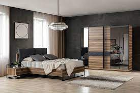 ceviz yatak odasi takimi modern tasarimi ile ema home mobel de bilgi ve siparis icin dm bed furniture design bedroom furniture design wardrobe design bedroom