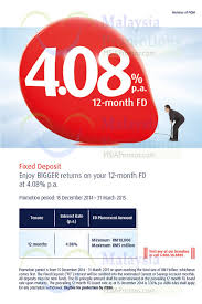 Foreign bank with few branches. Hong Leong Bank 4 08 P A Fixed Deposit Promo 15 Dec 2014 31 Mar 2015