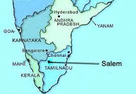 Indien von mapcarta, die offene karte. Salem I Indien Mapsof Net