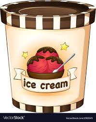 Icecream Inside The Disposable Cup Vector Image On Vectorstock In 2020 Cute Food Drawings Disposable Cups Food Drawing