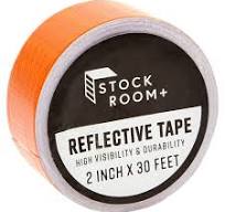 Stockroom Plus Orange Reflective Tape - 2 in x 30 ft, Neon Orange -  Fluorescent Reflector Roll for Trailers & Stairs - Waterproof Outdoor  Safety & ...