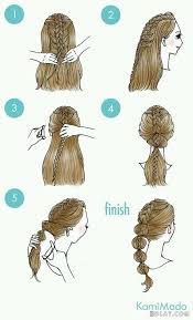 التسريحات للعيد حصريه تسريحات لجميع انواع 3dlat Com 02 18 E65a Hair Styles Hair Tutorial Cute Simple Hairstyles