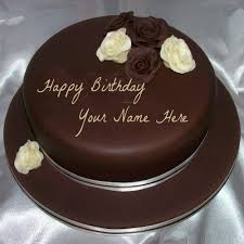 Happy Birthday Images For Him With Name Write Name On Fig And Honey Birthday Cake Online Cake For Husband Birthday Cake For Him Cake Writing