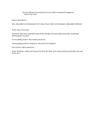 If your business is an office environment, your policy might include a reference. Pdf Measuring Sustainability In Local Plan Using Sustainable Assessment Method Zakiah Ponrahono Academia Edu