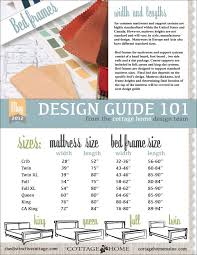 standard mattress sizes and bed frame sizes design guide in