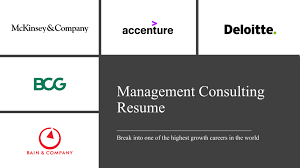 management consulting resume