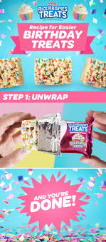 Birthday Rice Krispie Treats Planning A Birthday Party Enjoying Your Favorite Birthday Treats Has Never Been Eas Birthday Treats Unicorn Birthday Parties