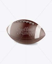 American Football Ball Mockup Halfside View In Object Mockups On Yellow Images Object Mockups Mockup Free Psd Football Ball Design Mockup Free