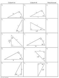 This selection of worksheets and lessons shows students how to manipulate special right triangles to your advantage in many situations. 32 Special Right Triangles Practice Worksheet Worksheet Resource Plans