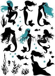 Mermaid Vector Silhouette Google Search Mermaid Drawings Mermaid Art Mermaid Vector
