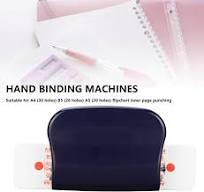 Manual Binding Machine - 6 Hole Punch Cinch Book Binder For A4 A5 B5 Paper
