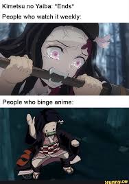 Kimetsu No Yaiba Ends People Who Watch It Weekly Ifunny Anime Anime Demon Anime Funny