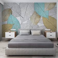 Texture modern wallpaper for bedroom walls designs. Custom Mural Wallpaper Modern Simple Leaf Vein Texture Wall Sticker Living Room Tv Bedroom Wall Paper For Walls 3d Wallpapers Aliexpress