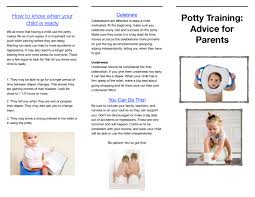 Potty Training Brochure For Parents Preschool Teachers Parenting Preschoolers Teacher Moments Potty