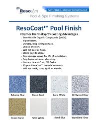 Polymeric Pools Color Choices