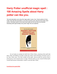 Isadora teich 5 min quiz ikea is. Harry Potter Unofficial Magic Spell Free Pdf By Ebook Likers Issuu