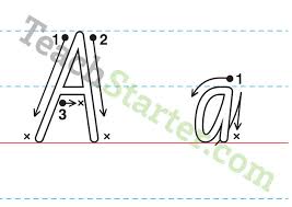 School Font Tracing Alphabet With Arrows Teaching Resource