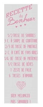 Recette Du Bonheur Point De Croix Mariage Point De Croix Alphabet Point De Croix