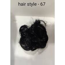 Natural hairstyles for black women. Women Deep Curly 67 Artificial Black Hair Bun Clear Poly Bag Rs 138 Packet Id 22717824891