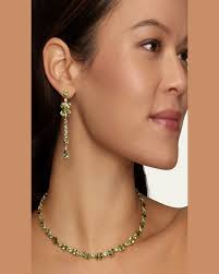 Jamie Turner 18k Yellow Gold Diamond Dangle Earrings