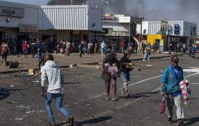 Shopkeepers fire on mob to protect their stores and ten people are killed in mall looting stampede as death toll in riots sparked by south africa is in the grip of its worst unrest since the end of apartheid with shopkeepers firing at looters and a woman throwing her baby from a burning. Aij7s04jedxnhm