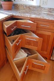Our Custom Signature Piece This 3 Drawer Corner Cabinet Is A Simpson Cabinetry Exclusive Corner Kitchen Cabinet Corner Drawers Kitchen Cabinet Drawers