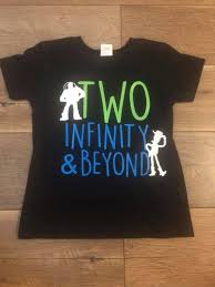 2nd Birthday Boy Shirt Ideas Two Infinity And Beyond Second Birthday T Shirt Second Etsy Toy Story Birthday Birthday Toys Birthday Boy Shirts