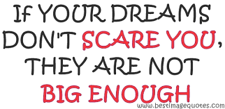 If it doesn't challenge you, it won't change you. If Your Dreams Don T Scare You They Are Not Big Enough Cover Quote