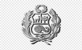 Die peruanische flagge ist eine vertikale trikolore und zeigt in der mitte das die farben der flagge sind rot, weiß. Graue Siegelillustration Wappen Von Peru Wappen Flagge Von Peru Symbol Peru Schwarz Und Weiss Kreis Wappen Png Pngwing