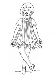 Robes et accessoires pour poupée. Coloriage Petite Fille Mannequin Dessin Gratuit A Imprimer