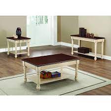 Ratings, based on 3 reviews. Coaster Furniture 704418 Dark Cherry Antique White Rectangular Coffee Table In Dark Brow Ntique Whit In 2021 Antique White Coffee Table White End Tables Coffee Table