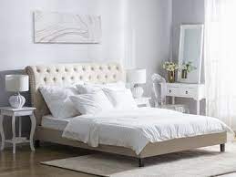 lit lit en tissu polyester lit 180x200 lit beige reims sangram mobler sovrumsmobler