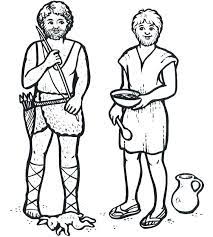 When jacob stole esau's blessing he did a very deceitful thing. Jacob And Esau Coloring Pages Best Coloring Pages For Kids Coloring Home