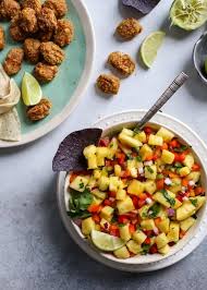 Now, two decades later, the next generation is at the helm, inspired packed with 11 grams of protein and gluten free ingredients, these fish bites will find their way onto your party platters. Simple Pineapple Salsa With Fish Taco Bites Fit Mitten Kitchen