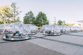 It may improve psychotherapy sessions, too. Socially Distant Outdoor Yoga Domes Invade The Open Spaces Of Toronto Archdaily
