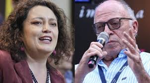 Senadora Angélica Lozano y el periodista Enrique Santos Calderón anunciaron  su voto por Gustavo Petro