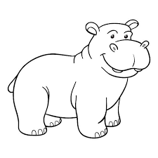 47 Hippo Coloring Pages Pictures Illustrations Clip Art Istock