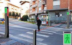 Laser Beams Keeping Crosswalks Safe Pedestrian Universal Design Traffic Light